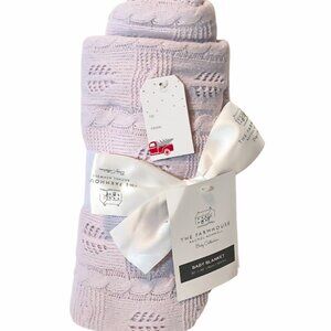 The Farmhouse by Rachel Ashwell Lavender Woven Knit Baby Blanket 30" X 40"